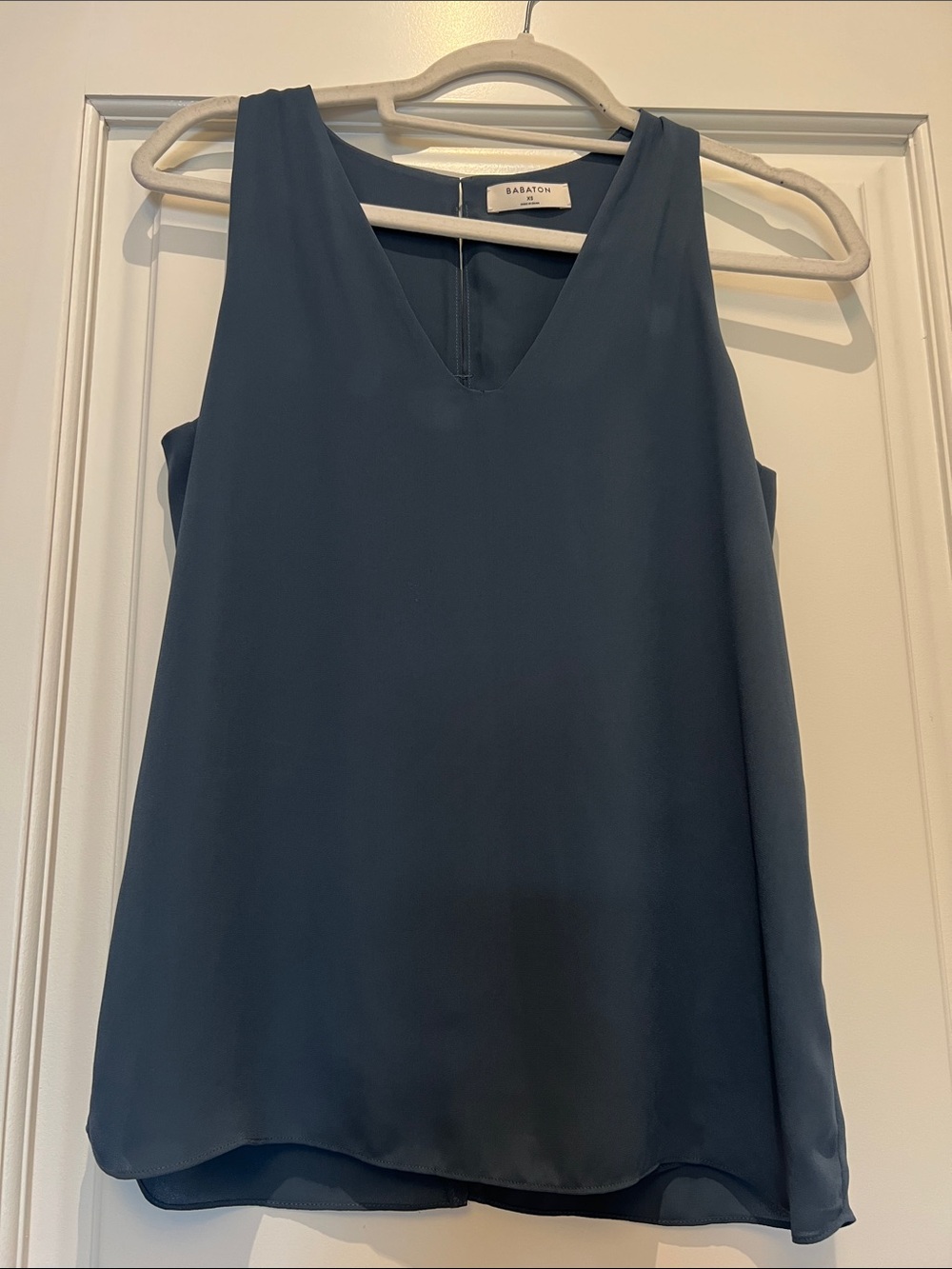 Babaton Deep Teal V-Neck Sleeveless Camisole